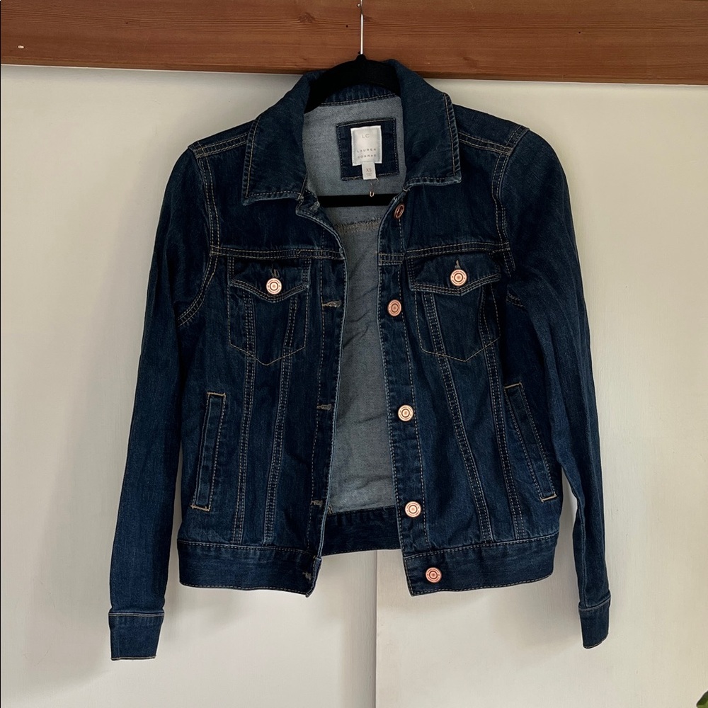 LC Lauren Conrad Blue Denim Jacket XS